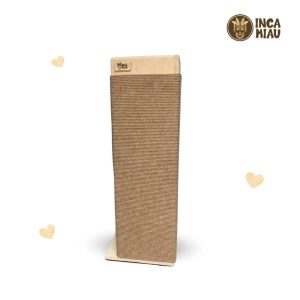 Rascador esquinero de MDF con Base Interna | Tapiz Beige