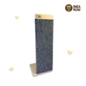 Rascador esquinero de MDF con Base Interna | Tapiz Gris